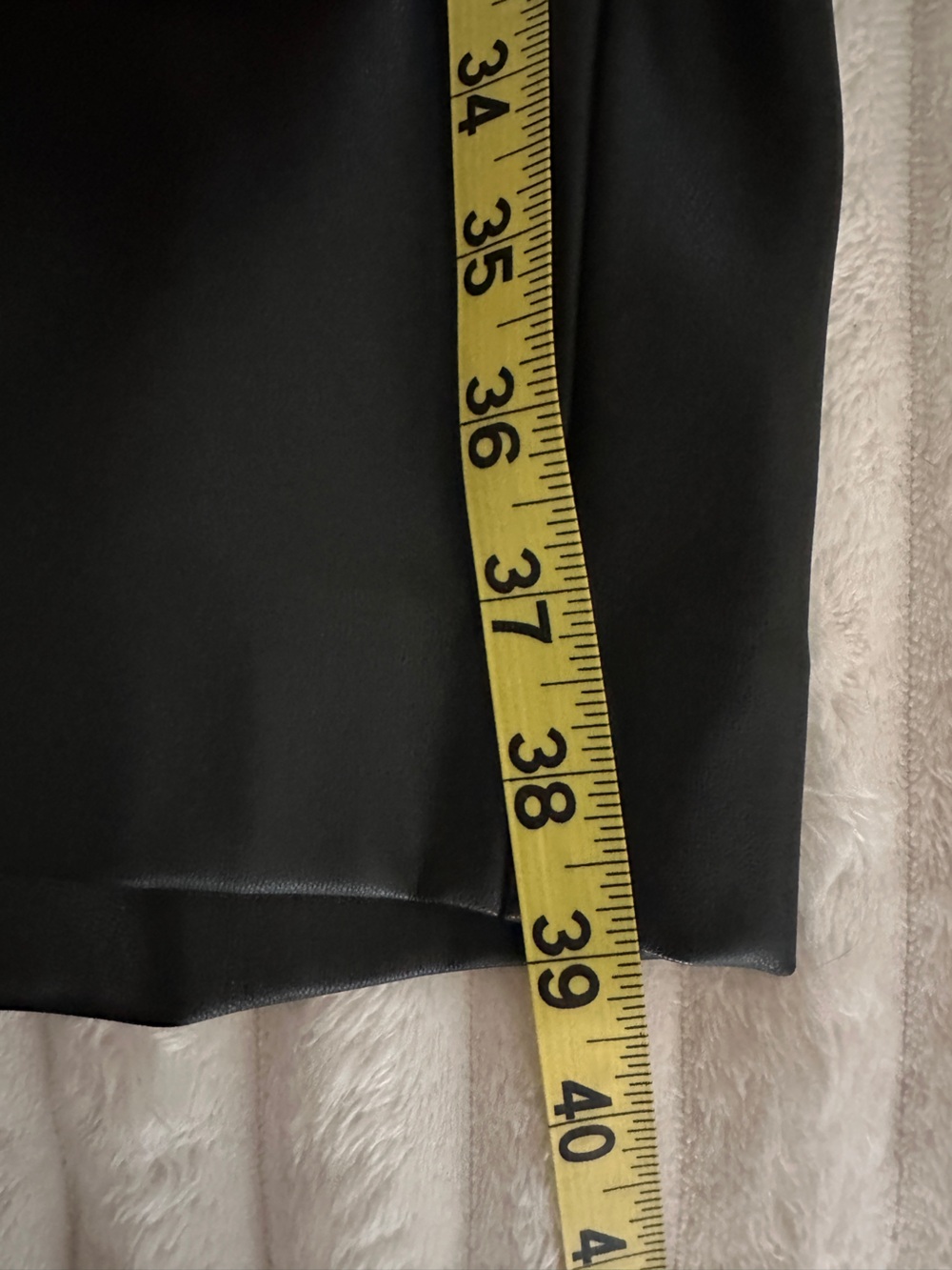 Zara Black Faux Leather Long Maxi Button-Up Shirt Dress - Picture 10 of 12